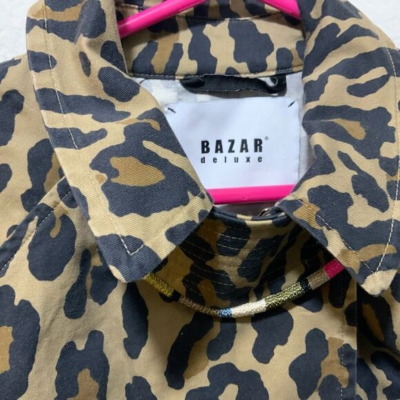 NWT Bazar deluxe Leopard Print double breasted Jacket made in Italy - Picture 2 of 10